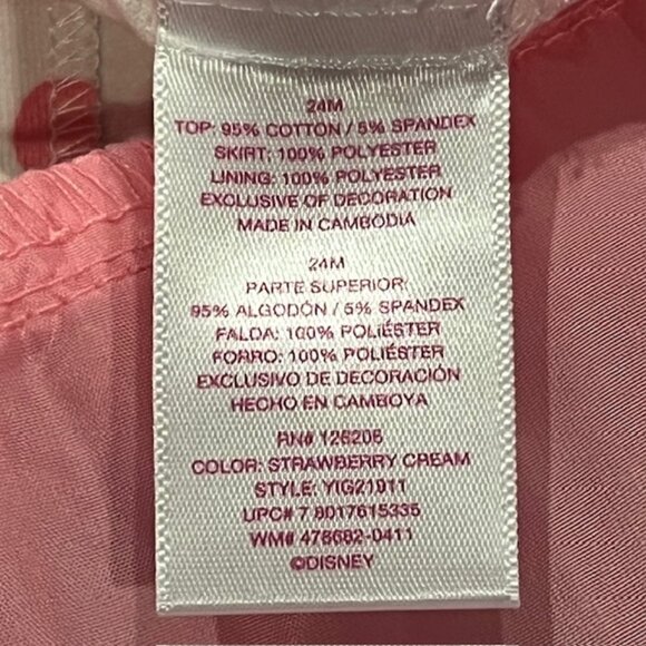 DISNEY Minnie Mouse Pink Polka Dot Dress Size 24M NWT - Picture 13 of 14